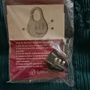 Brighton Black Secure Combination Lock
